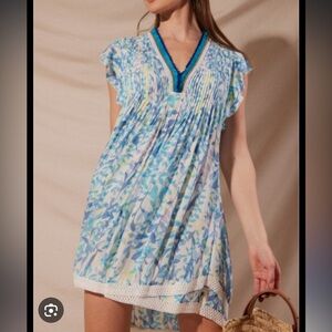 POUPETTE ST BARTH SASHA DRESS BLUE ESTEREL small